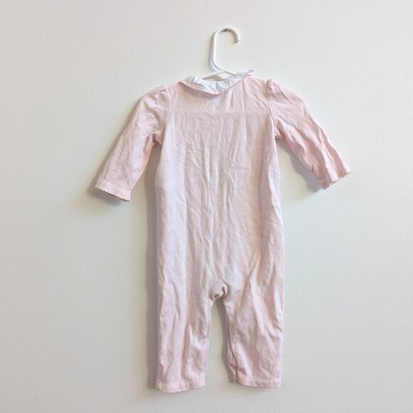 Ralph Lauren Romper Baby Girls Sz 6m Light Pink Preppy - Picture 3 of 5